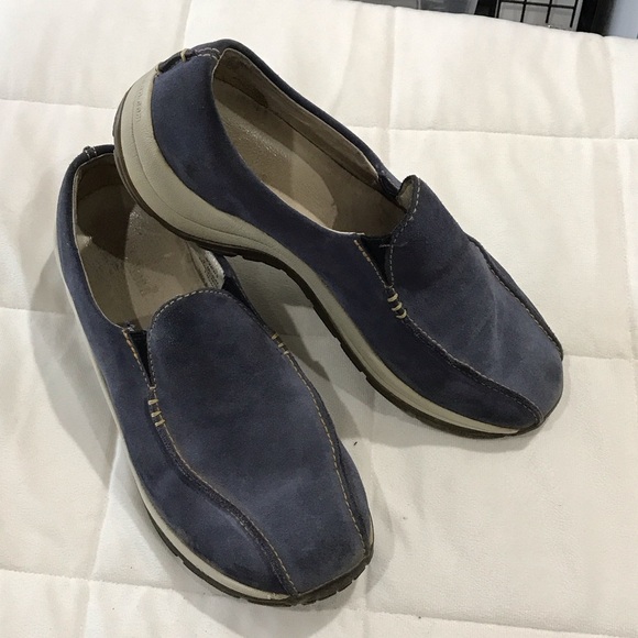 L.L. Bean Shoes - L.L. Bean Women's Primaloft Suede Blue Slip-On Loafers